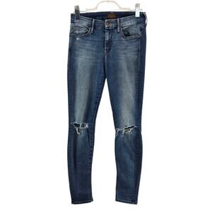 Mother Jeans Womens 26 The Looker Skinny Ankle Heartbreaker Distressed Sexy USA